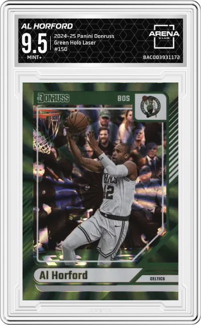 2024 Panini Donruss Al Horford Green Holo Laser ARENA CLUB 9.5