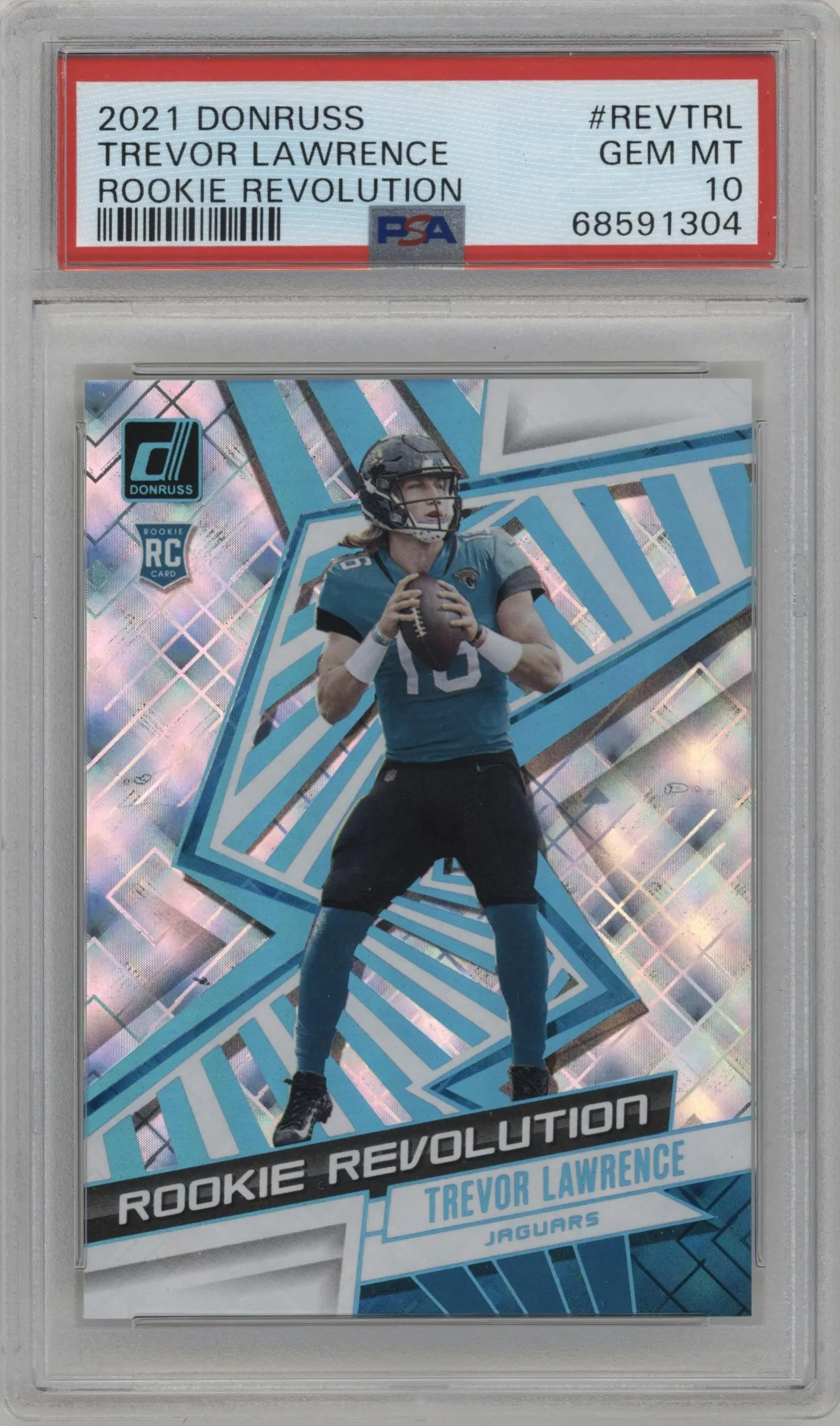 2021 Panini Donruss Rke.Revolution Trevor Lawrence Cosmic #REV-TRL PSA 10