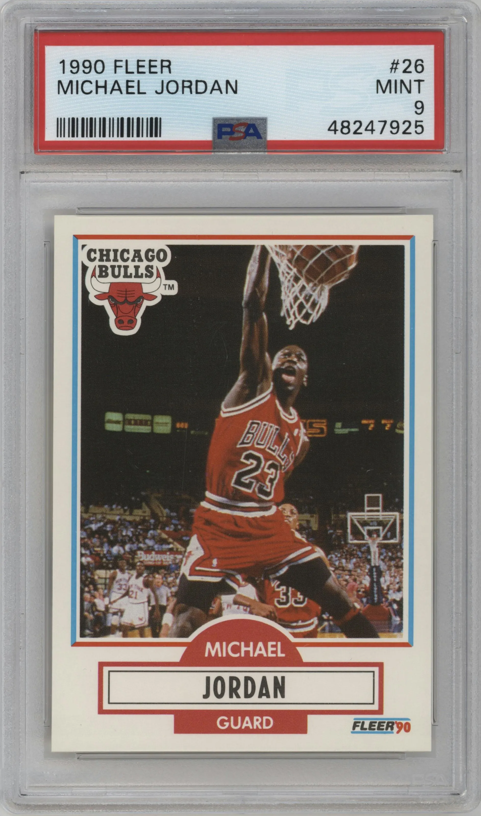 1990 Fleer Michael Jordan PSA 9
