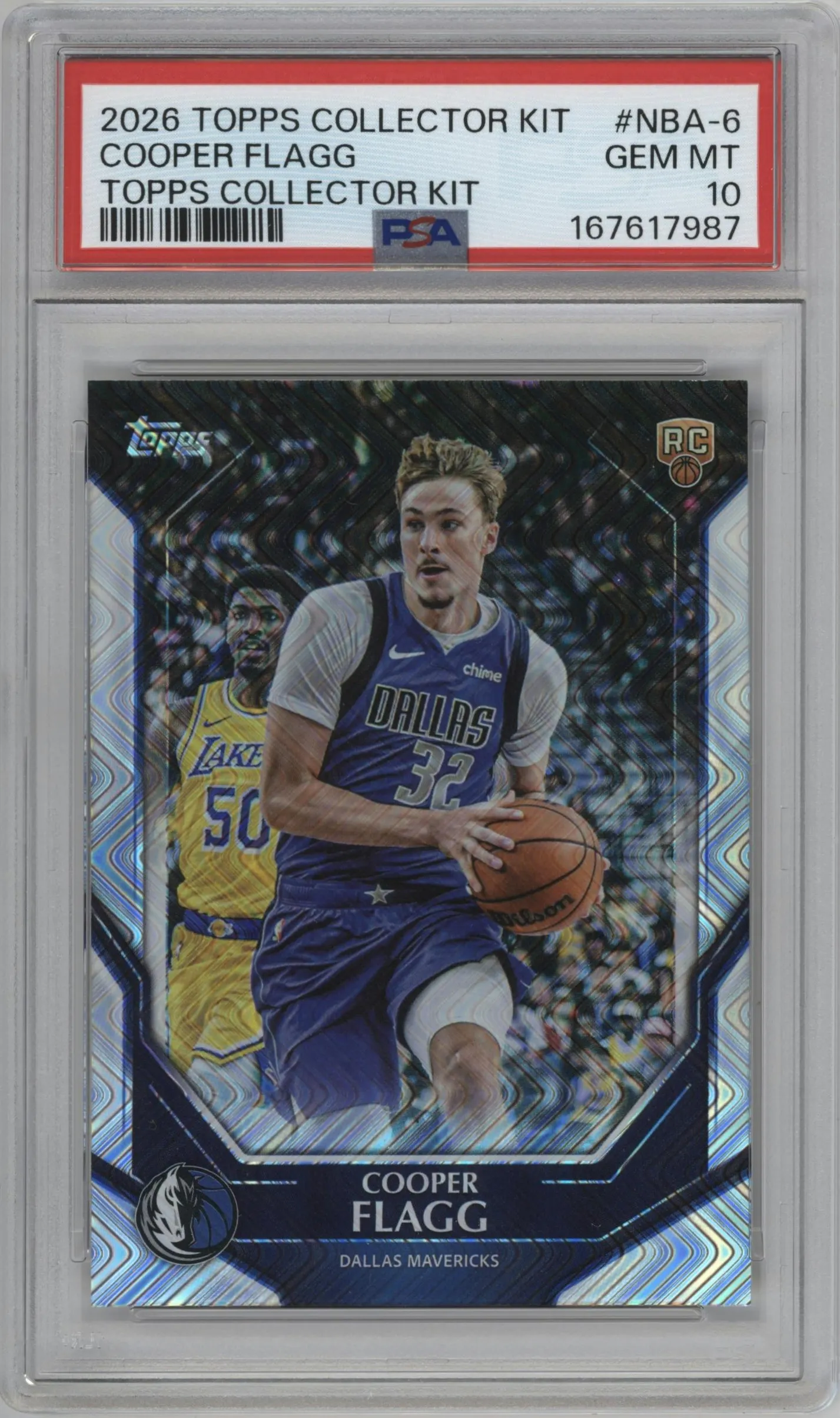 2025 Topps Collector Kit Cooper Flagg Wave #NBA-6 PSA 10