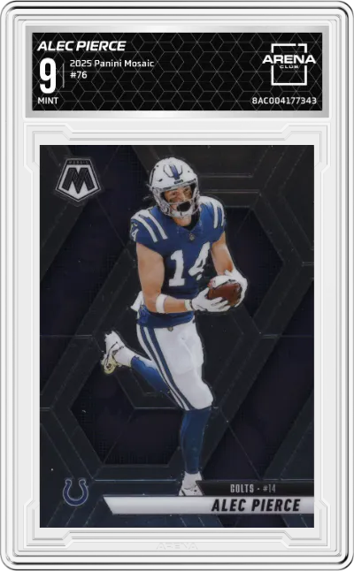 2025 Panini Mosaic Alec Pierce #76 ARENA CLUB 9