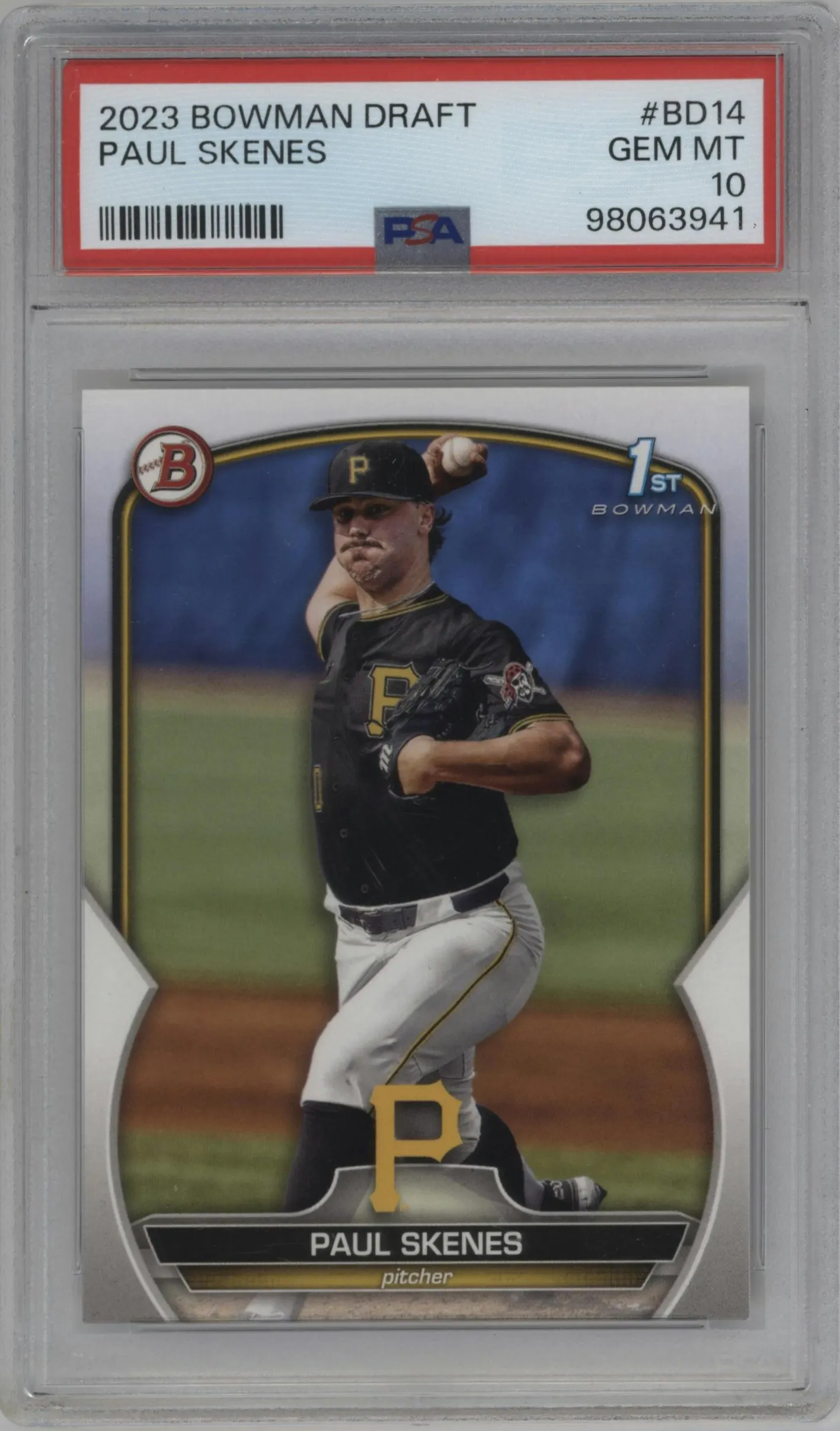 2023 Bowman Draft Paul Skenes #BD-14 PSA 10