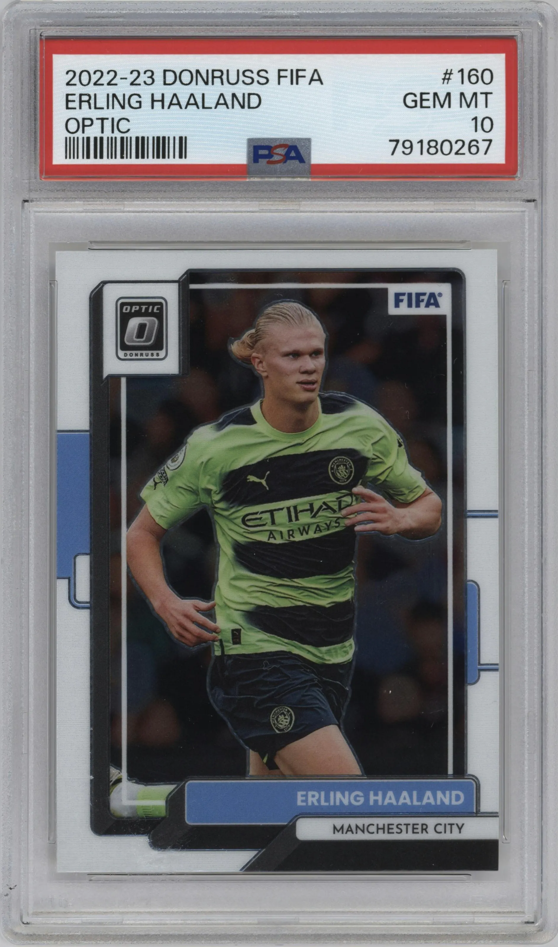 2022 Donruss  FIFA Donruss FIFA Optic Erling Haaland #160 PSA 10