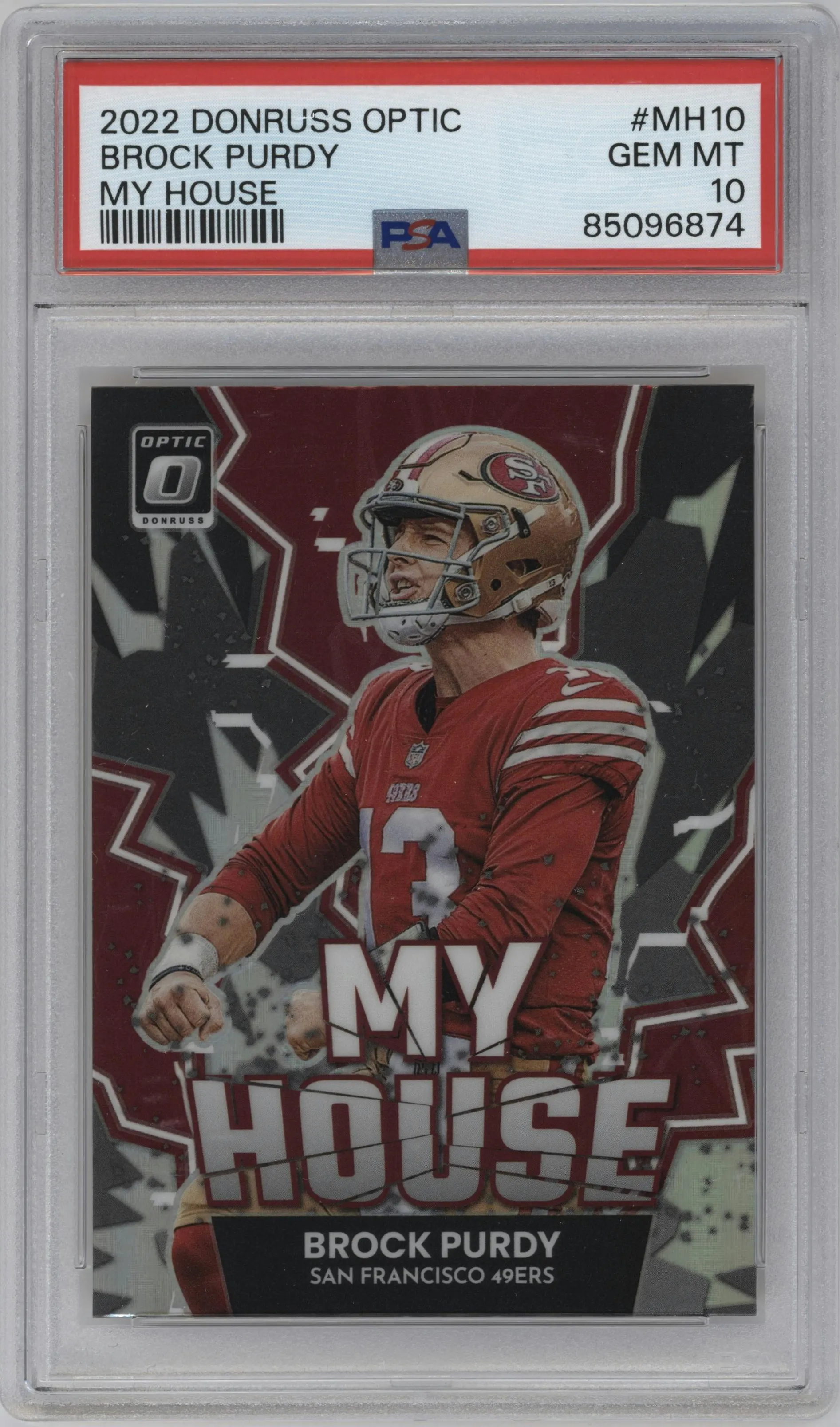 2022 Panini Donruss Optic My House Brock Purdy #MH-10 PSA 10