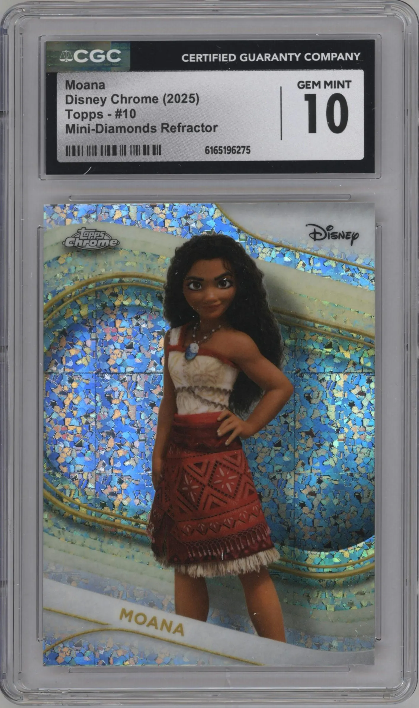 2025 Topps Chrome Disney Moana Mini Diamonds #10 CGC 10