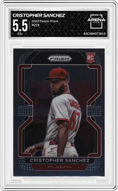 2022 Panini Prizm Cristopher Sanchez #219 ARENA CLUB 5.5