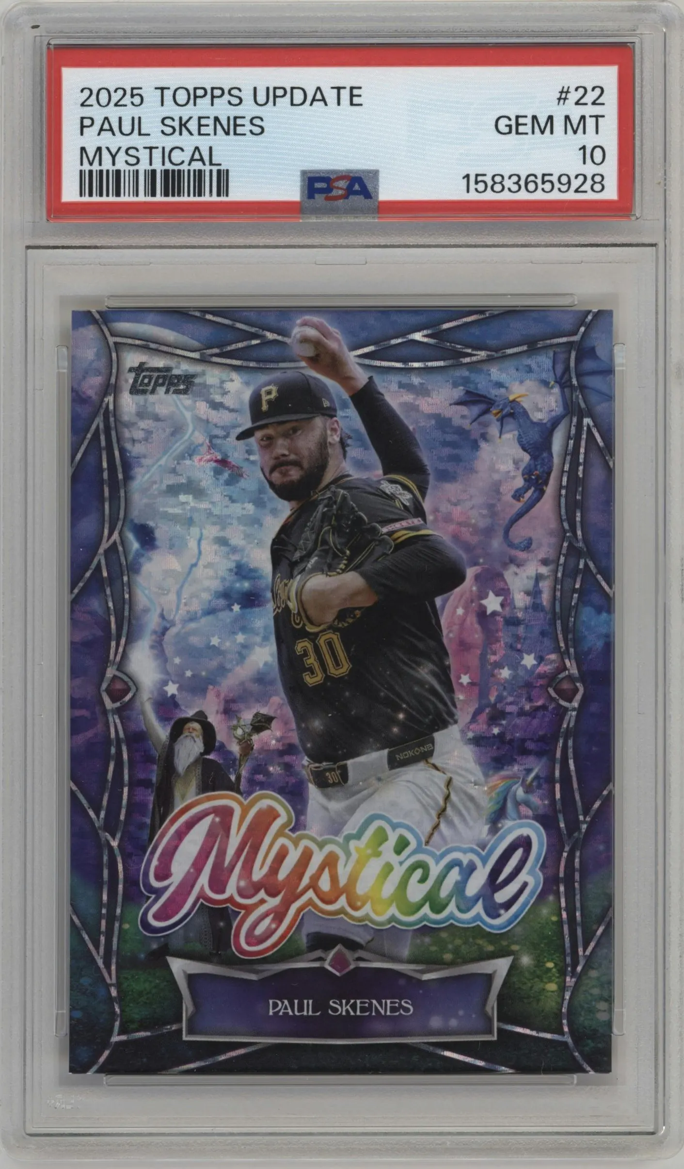 2025 Topps Update Mystical Paul Skenes #MYS-22 PSA 10