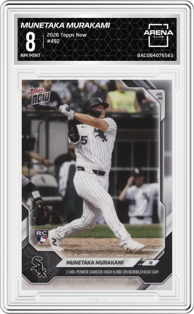 2026 Topps Now Munetaka Murakami #492 ARENA CLUB 8