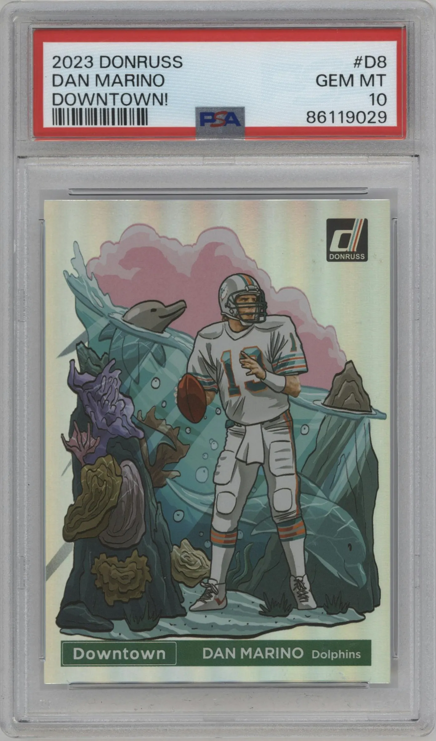 2023 Panini Donruss Downtown Dan Marino #D-8 PSA 10