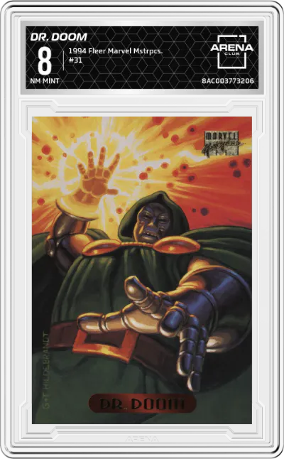 1994 Fleer Marvel Masterpieces Dr. Doom ARENA CLUB 8