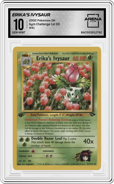 2000 Pokemon GH Gym Challenge Erika's Ivysaur #41 ARENA CLUB 10