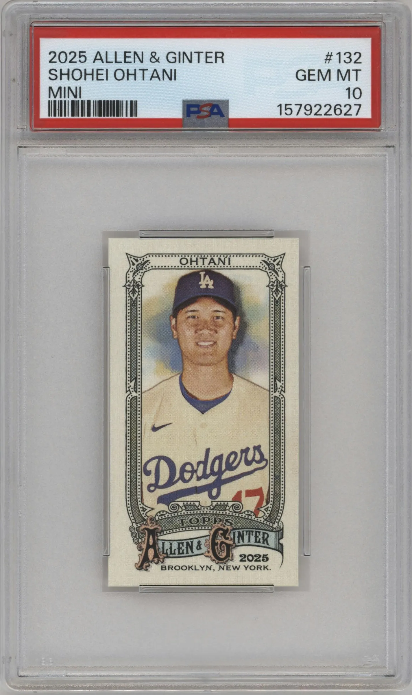 2025 Topps Allen & Ginter Mini Shohei Ohtani #132 PSA 10