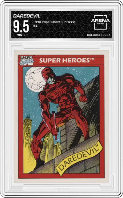 1990 Impel Marvel Universe Daredevil #4 ARENA CLUB 9.5