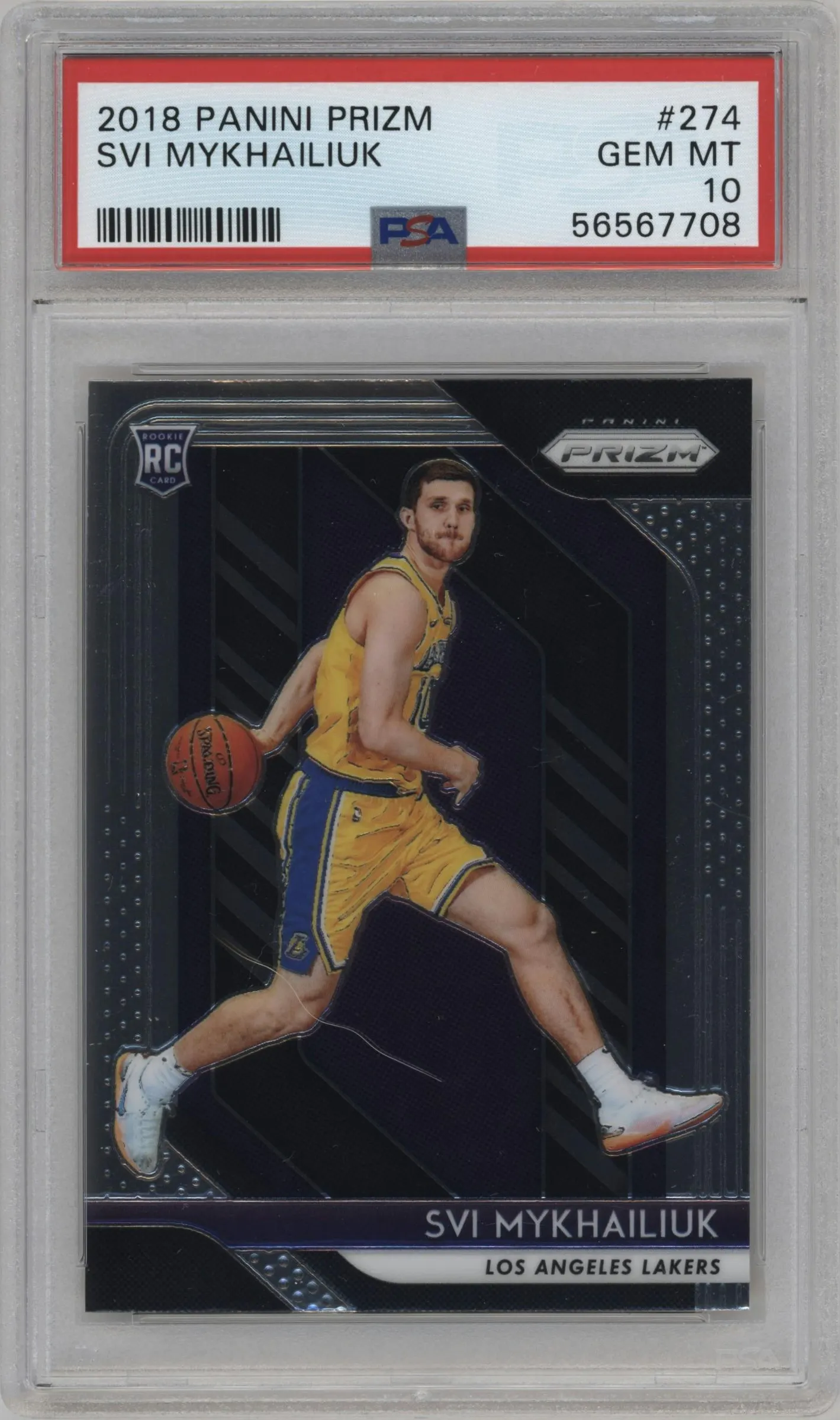 2018 Panini Prizm Svi Mykhailiuk #274 PSA 10