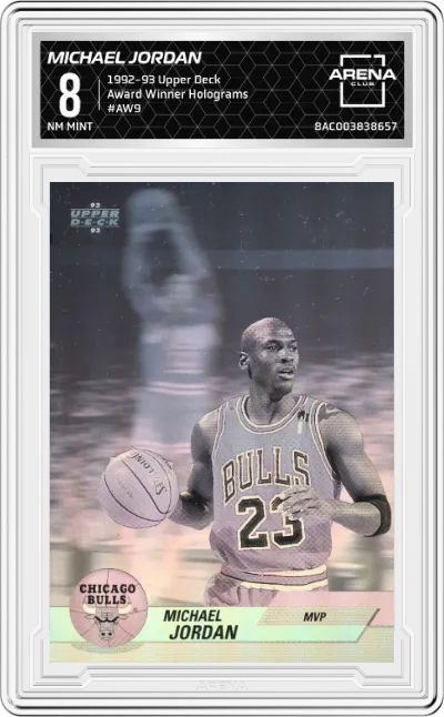 1992 Upper Deck Award Winner Holograms Michael Jordan ARENA CLUB 8