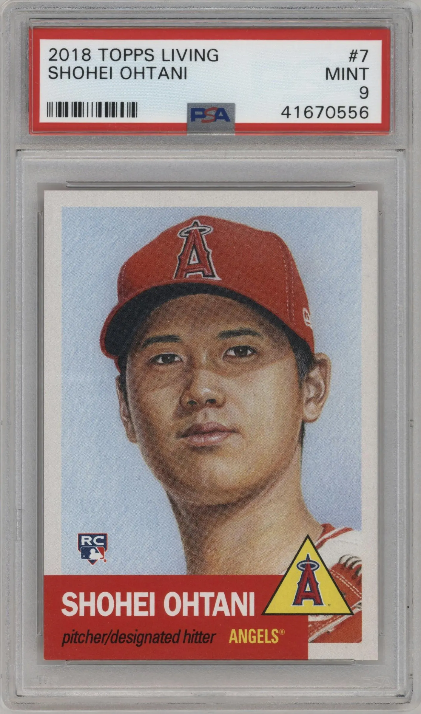 2018 Ultimate Topps Living Set 2018 Shohei Ohtani #7 PSA 9
