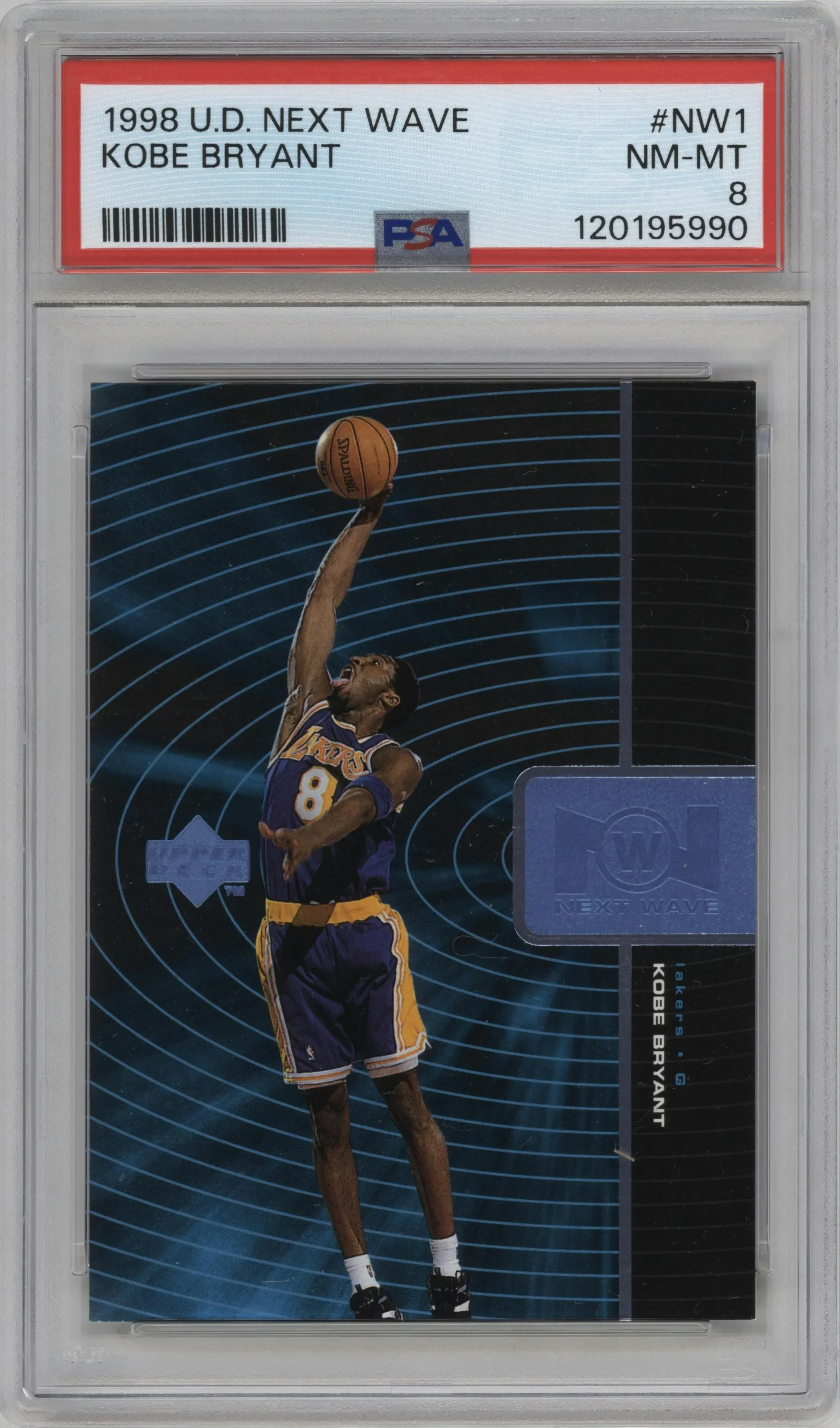 1998 Upper Deck Next Wave Kobe Bryant #NW1 PSA 8