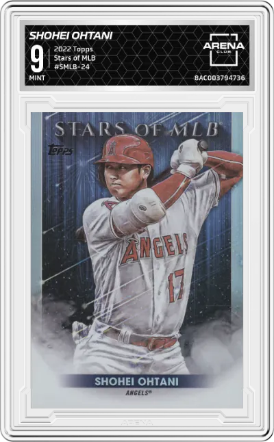 2022 Topps Series 1 Topps Series 1 Stars of MLB Shohei Ohtani ARENA CLUB 9