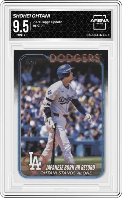 2024 Topps Update Shohei Ohtani #US123 ARENA CLUB 9.5