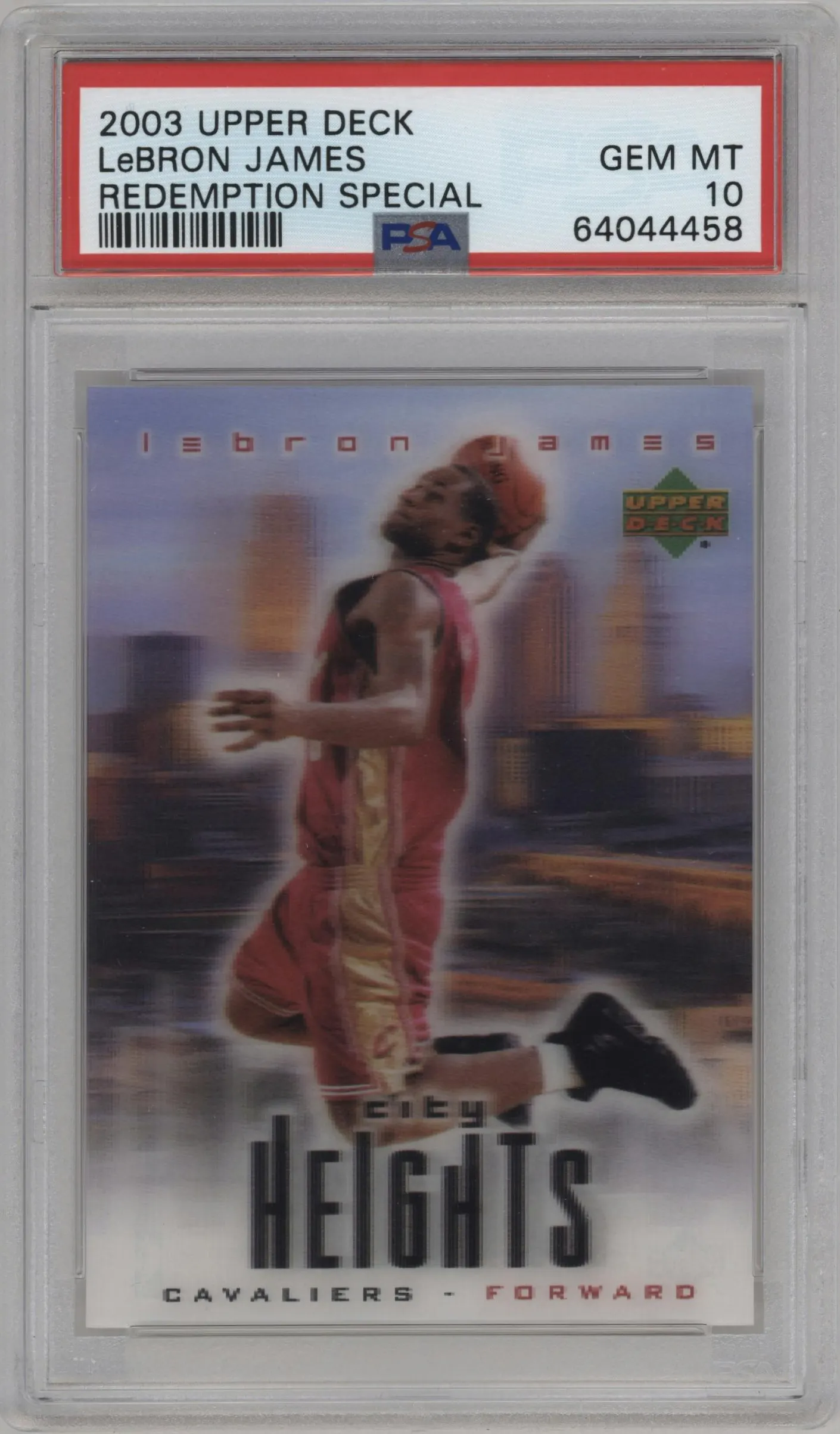 2003 Upper Deck Redemption Special LeBron James #NNO PSA 10