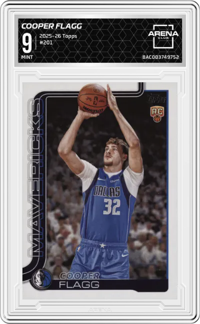 2025 Topps Cooper Flagg #201 ARENA CLUB 9