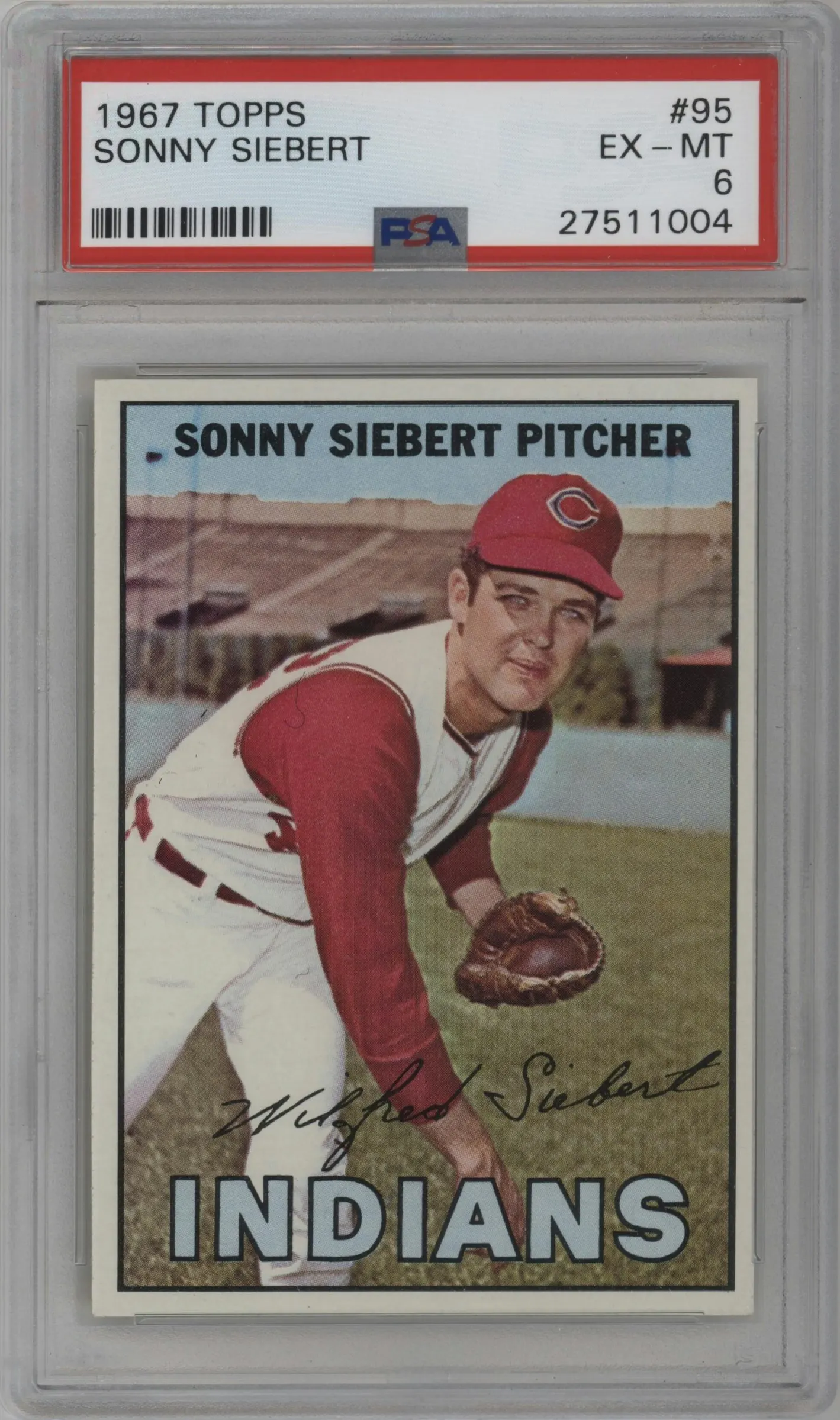 1967 Topps Sonny Siebert #95 PSA 6