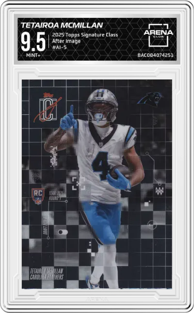 2025 Topps Signature Class After Image Tetairoa McMillan #AI-5 ARENA CLUB 9.5