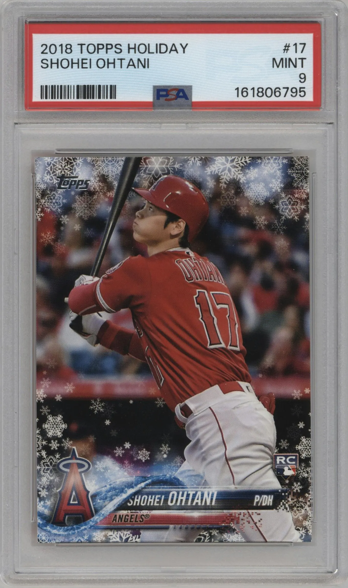 2018 Topps Holiday Shohei Ohtani #HMW17 PSA 9