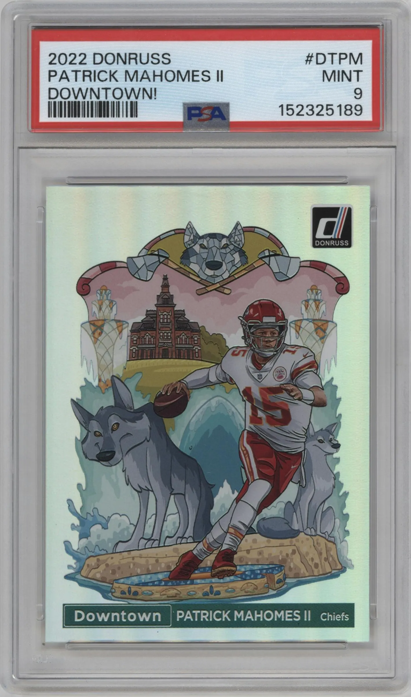 2022 Panini Donruss Downtown Patrick Mahomes II #DT-PM PSA 9