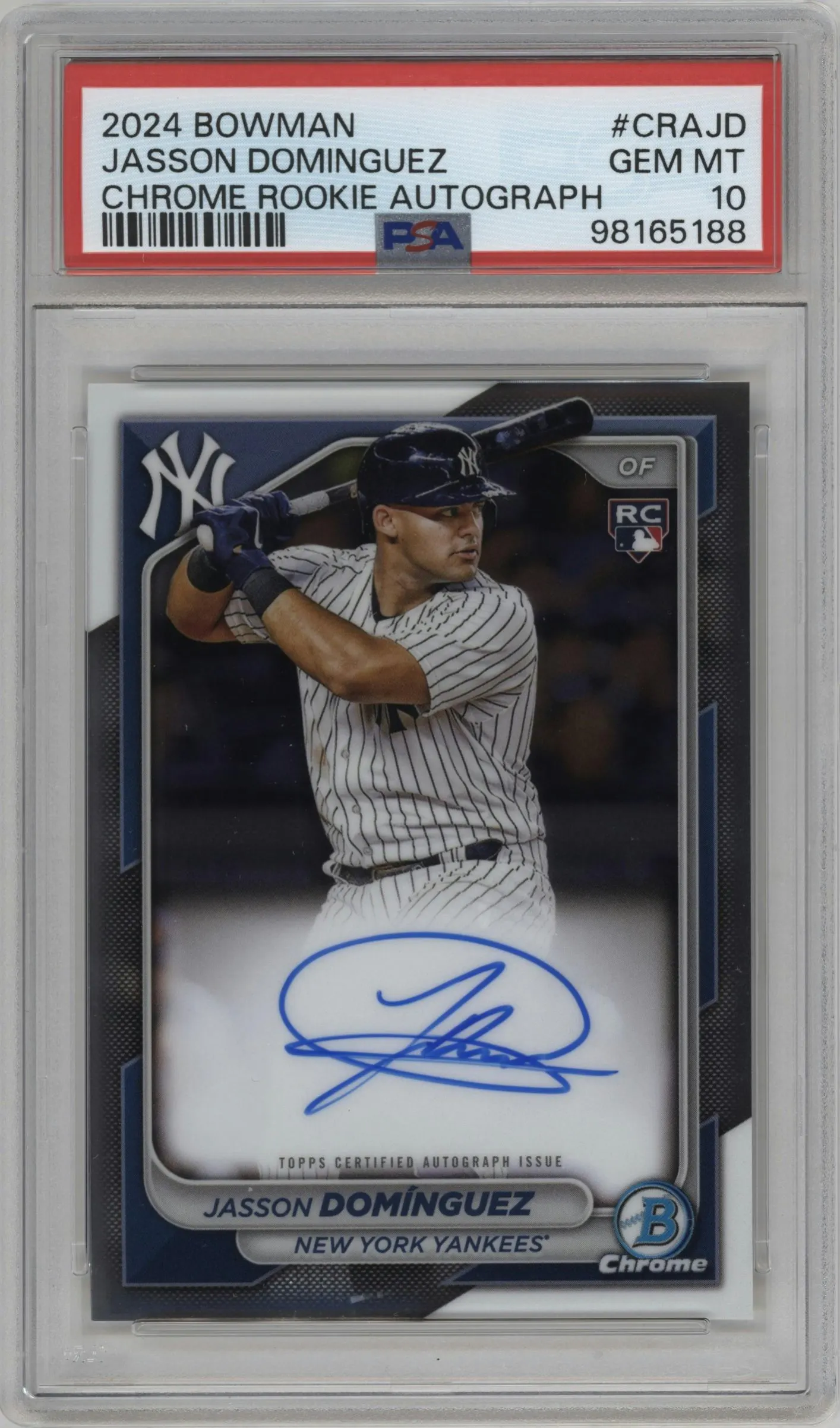 2024 Bowman Chr.Rke.Auto Jasson Dominguez #CRA-JD PSA 10