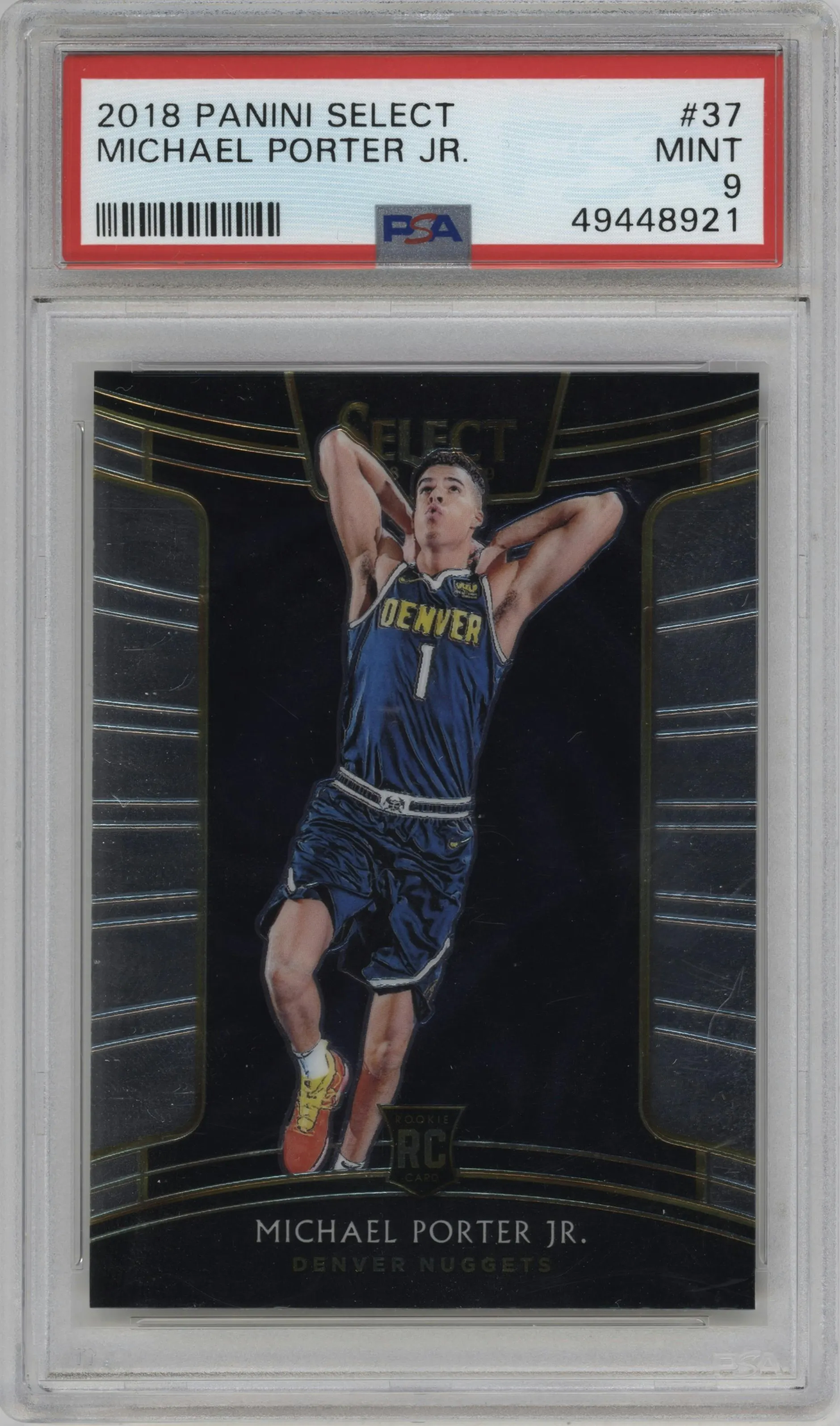 2018 Panini Select Michael Porter Jr. #37 PSA 9