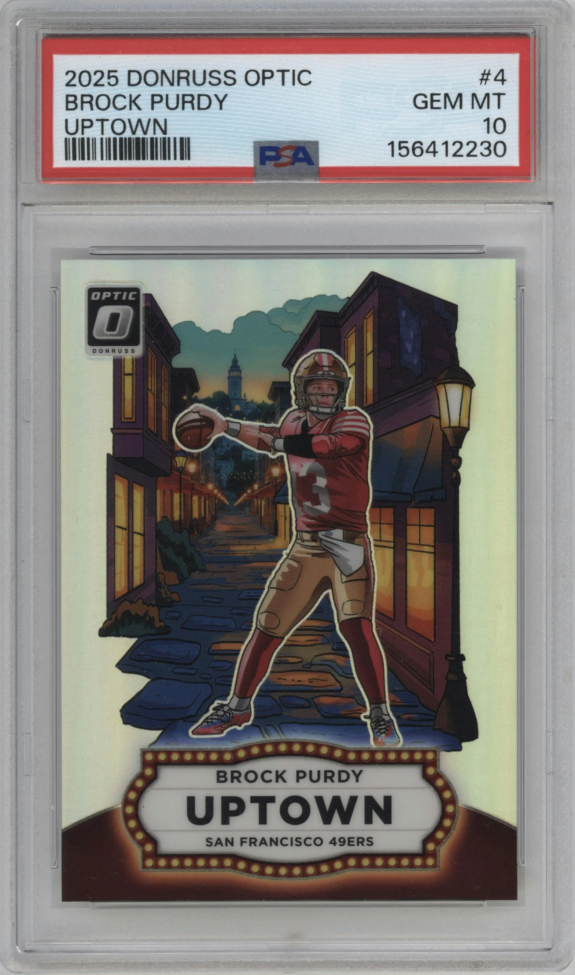 2025 Donruss Optic Uptown Brock Purdy #4 PSA 10