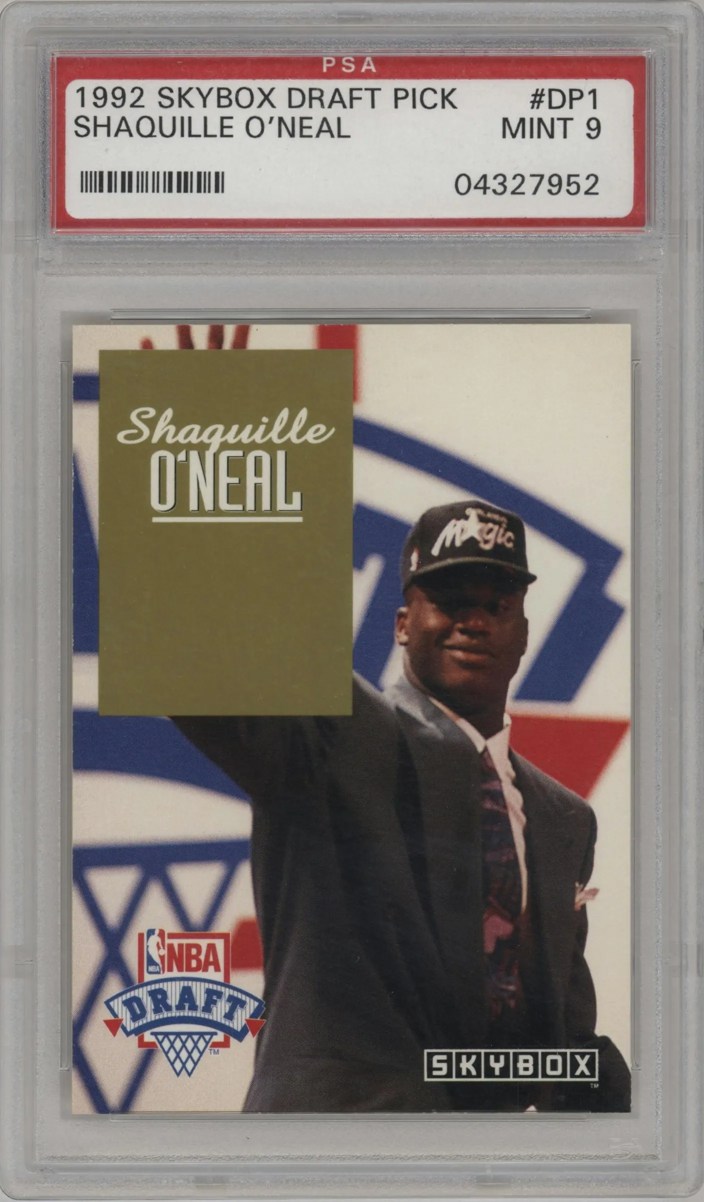 1992 Skybox Draft Picks Shaquille O'Neal #DP1 PSA 9
