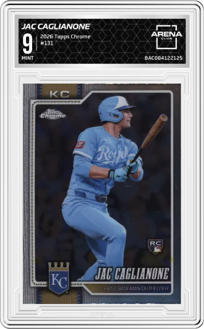 2026 Topps Chrome Jac Caglianone #131 ARENA CLUB 9