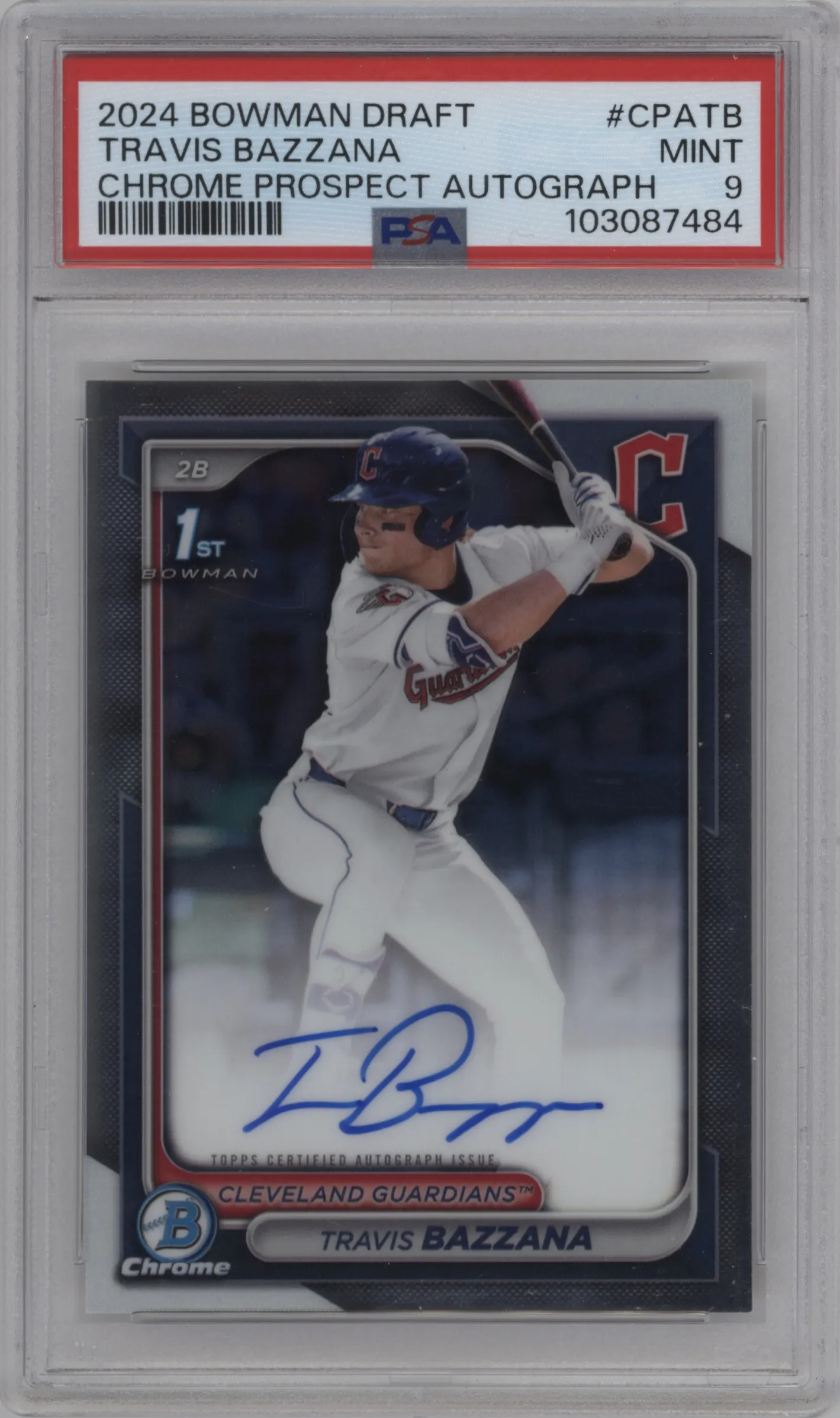2024 Bowman Draft Chr.Pros.Auto Travis Bazzana #CPA-TB PSA 9