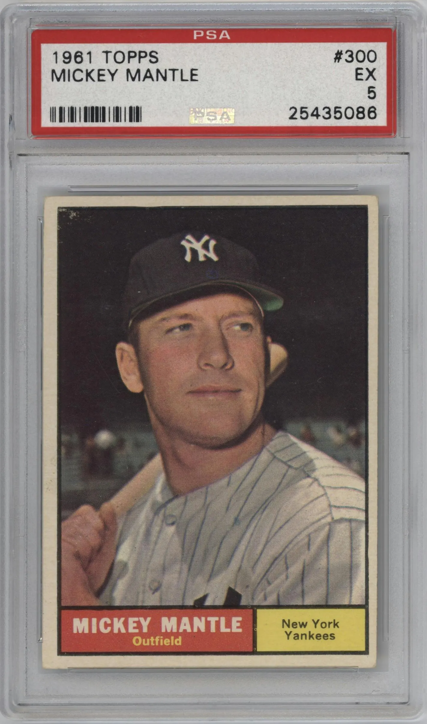 1961 Topps Mickey Mantle #300 PSA 5