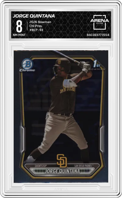 2026 Bowman Chr.Pros. Jorge Quintana ARENA CLUB 8
