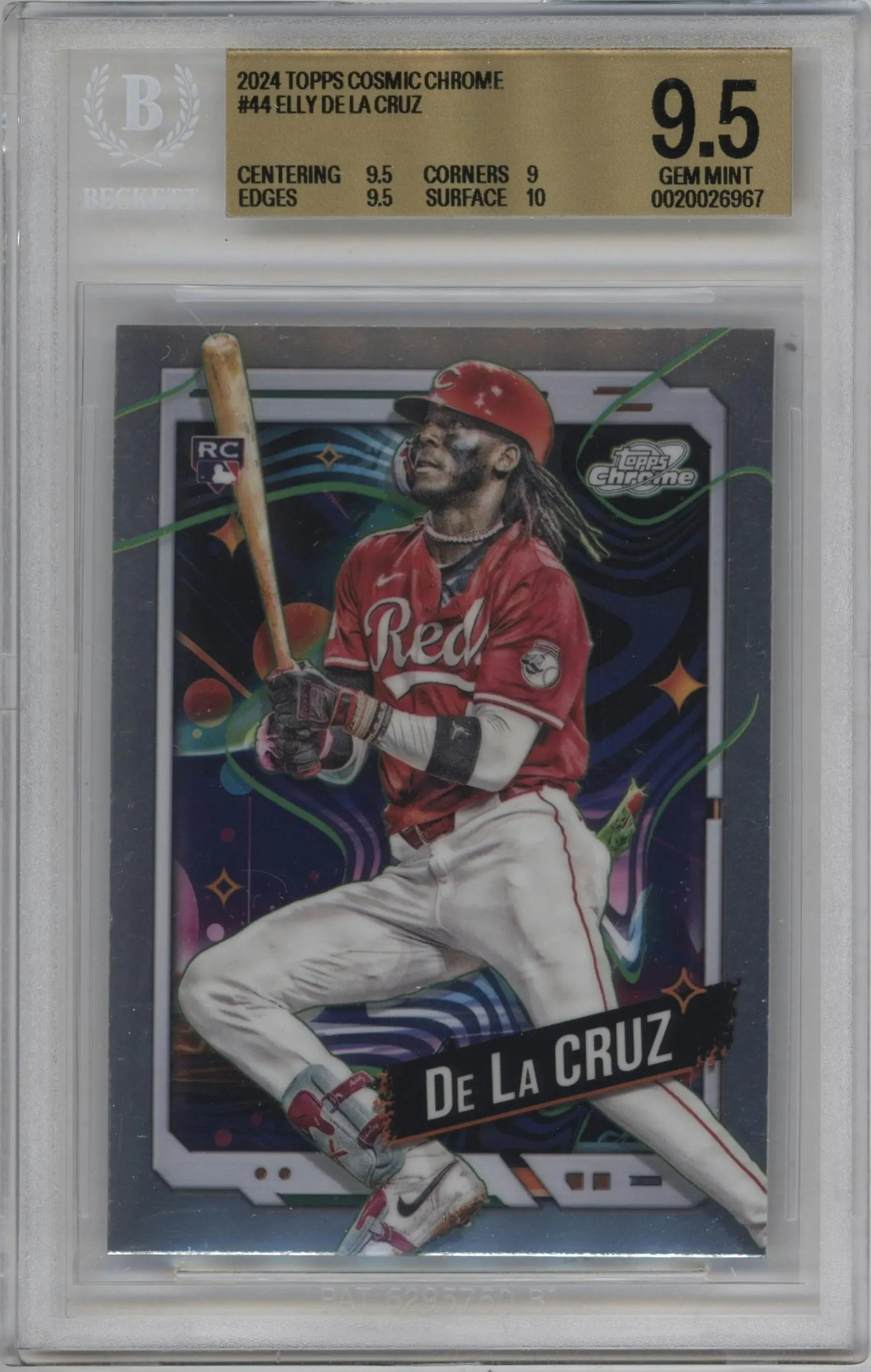 2024 Topps Cosmic Chrome Elly De La Cruz #44 BGS 9.5