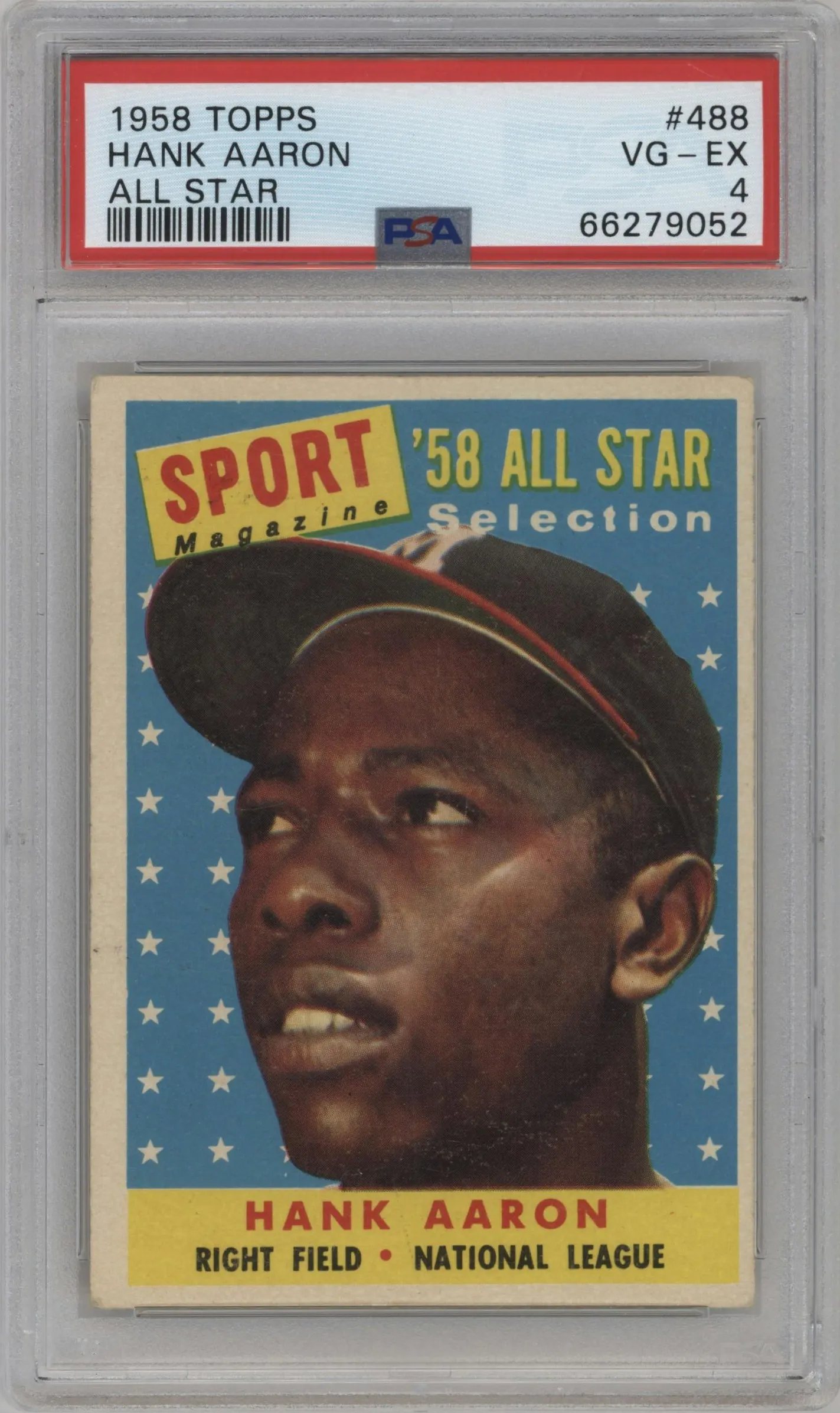1958 Topps Hank Aaron #488 PSA 4