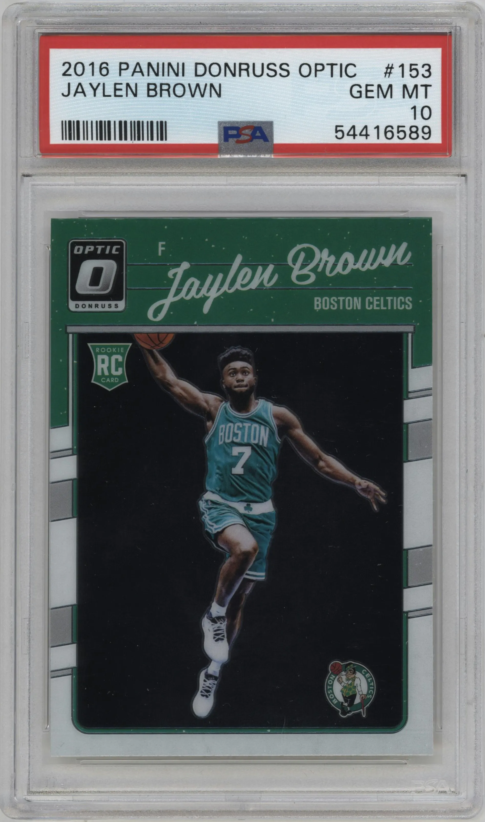 2016 Panini Donruss Optic Jaylen Brown #153 PSA 10