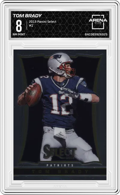 2013 Panini Select Tom Brady #1 ARENA CLUB 8