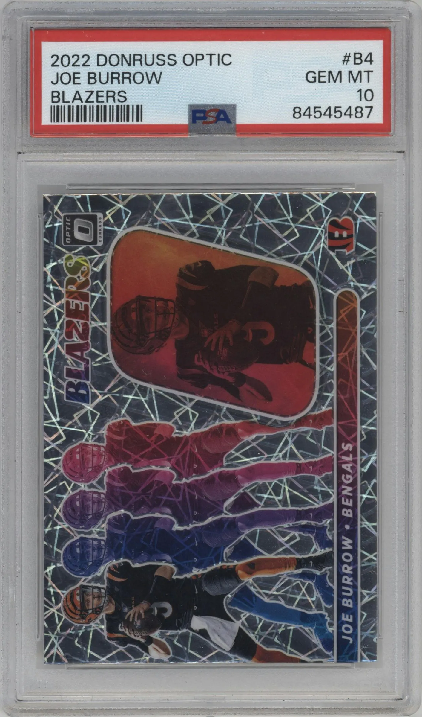2022 Panini Donruss Optic Blazers Joe Burrow #B-4 PSA 10