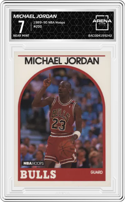 1989 NBA Hoops Michael Jordan #200 ARENA CLUB 7