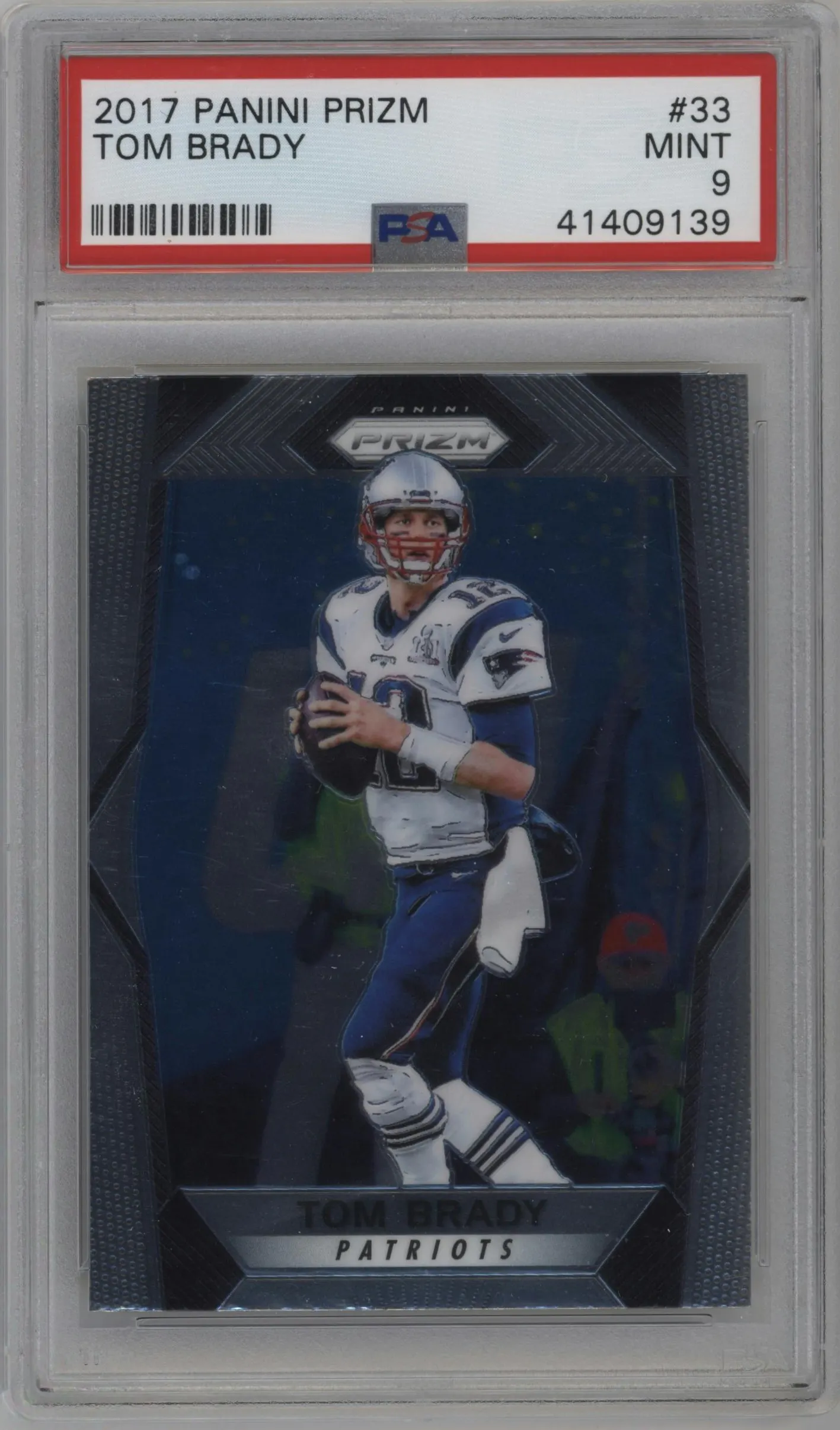 2017 Panini Prizm Tom Brady #33 PSA 9