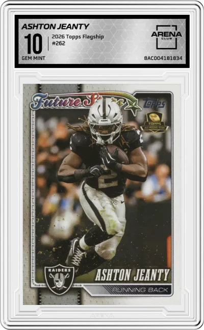 2026 Topps Flagship Ashton Jeanty #262 ARENA CLUB 10