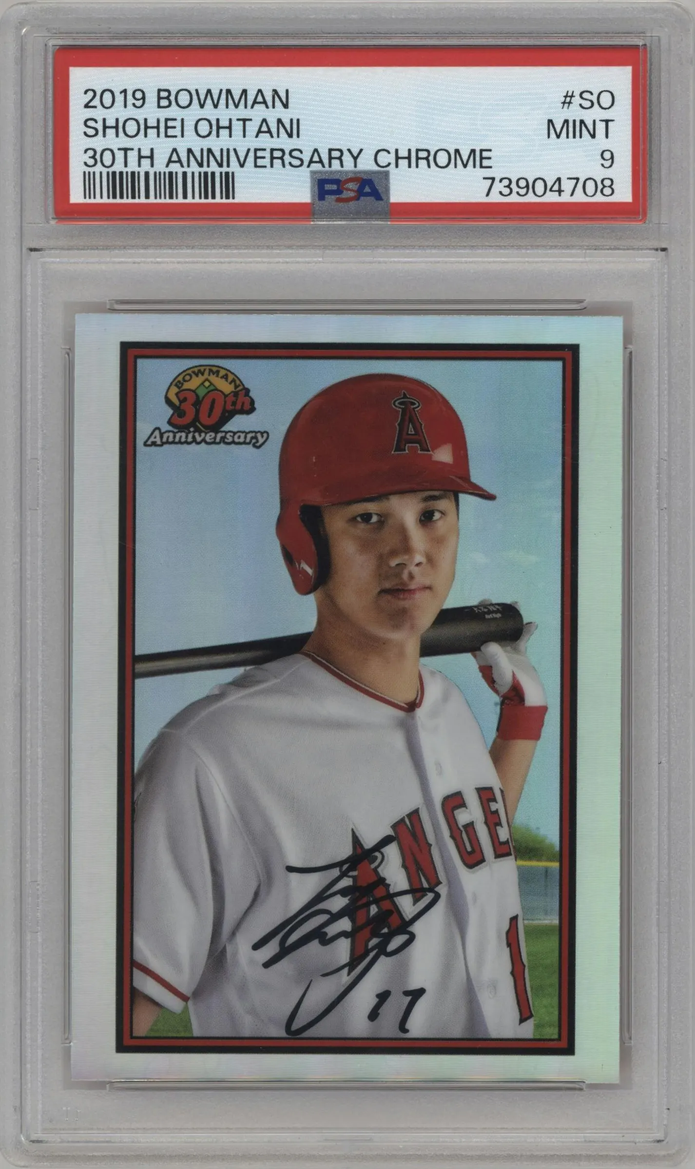 2019 Bowman 30th Anniv. Shohei Ohtani #B30-SO PSA 9
