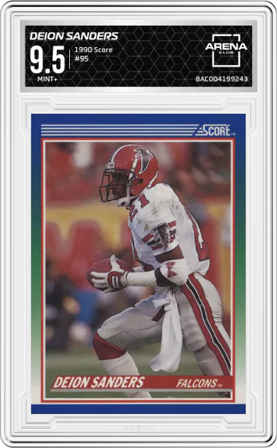 1990 Score Deion Sanders #95 ARENA CLUB 9.5