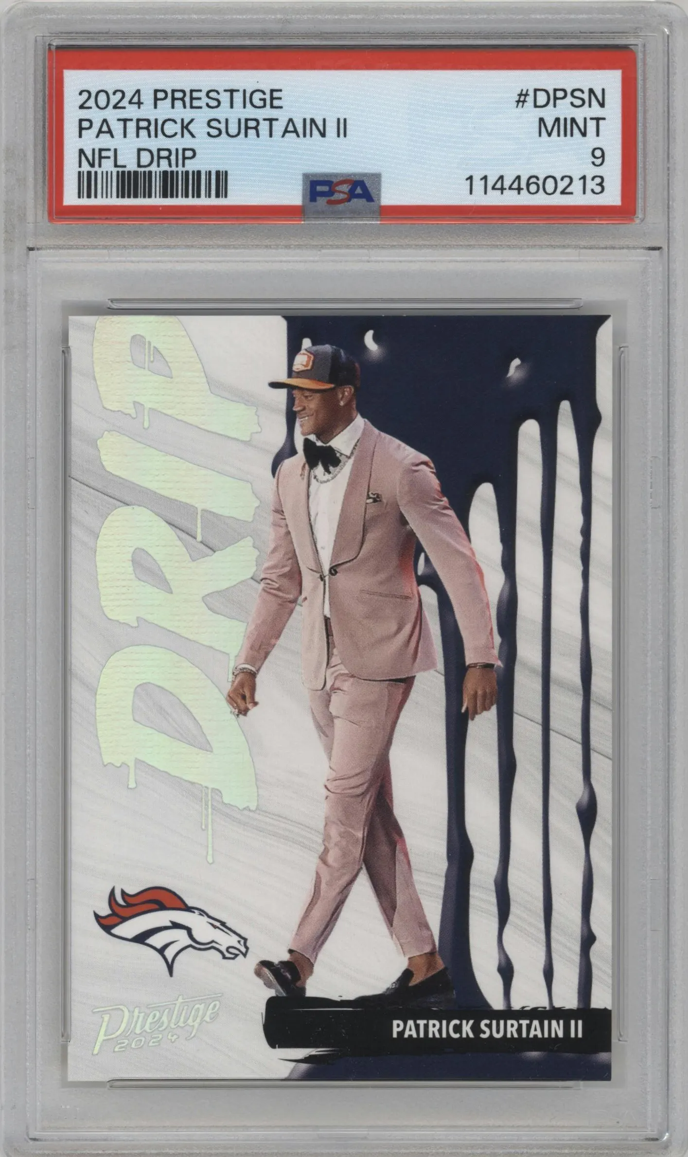 2024 Panini Prestige NFL Drip Patrick Surtain II #D-PSN PSA 9