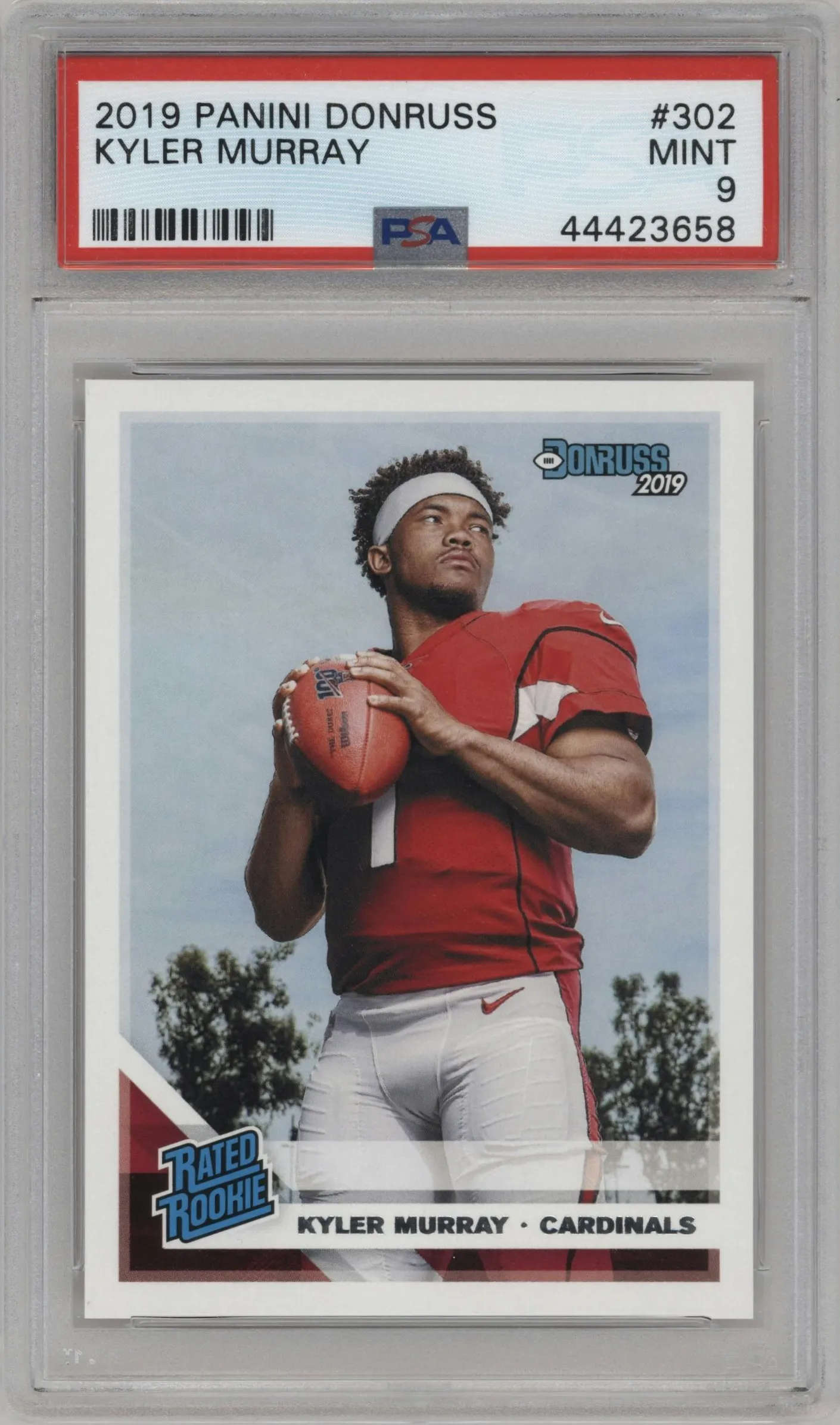 2019 Panini Donruss Rated Rookie Kyler Murray #302 PSA 9