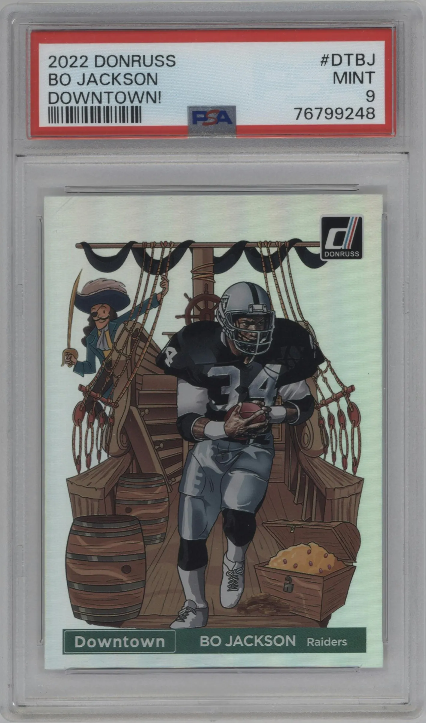2022 Panini Donruss Downtown Bo Jackson #DT-BJ PSA 9